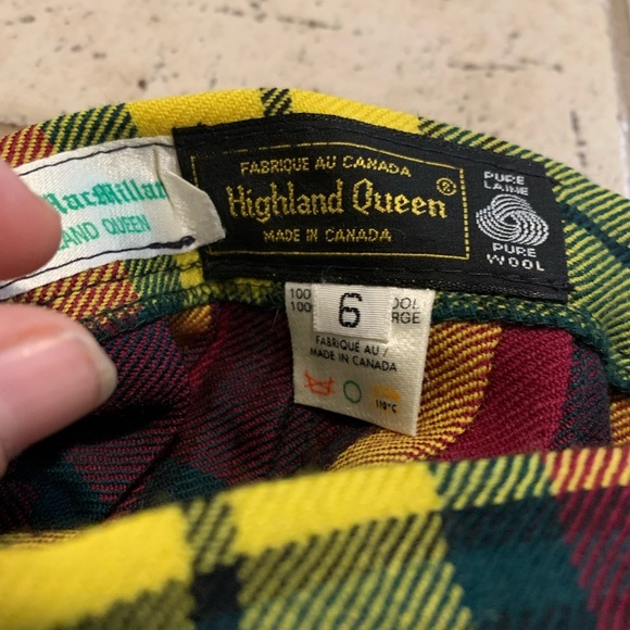 Vintage Highland Queen Ancient MacMillan Tartan Kilt Skirt Pure Virgin Wool 6 - Picture 4 of 7